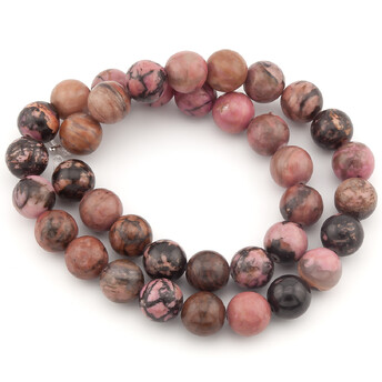 Родонит бусины из камня 10 мм +-37 см 1 шт.