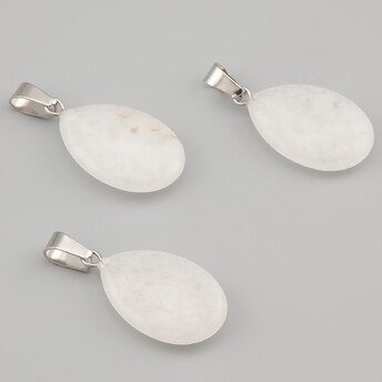 Кулон капля Кварц 16х6х34 мм 1 шт.