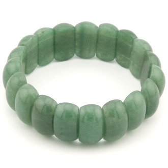 Браслет овальное звено Нефрит 20х10х8 мм 20 см 1 шт.