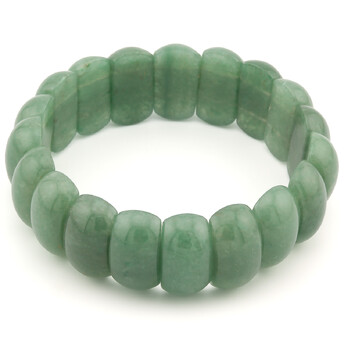 Браслет овальное звено Нефрит 20х10х8 мм 20 см 1 шт.