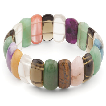 Браслет овальное звено Самоцветы 25х9х8 мм 20 см 1 шт.