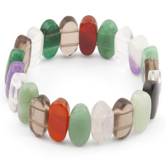 Браслет овальное звено Самоцветы 20х9х7 мм 20 см 1 шт.