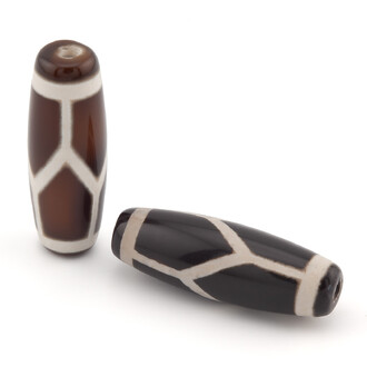 Бусина Дзи Черепаха 30х10 мм 1 шт. (приносит долголетие и мудрость)