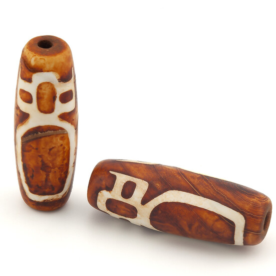 Бусина Дзи Кубера 30х10 мм 1 шт. (усиливает денежные потоки и энергии)