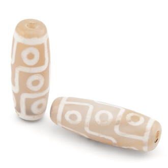 Бусина Дзи 9 глаз 30х10 мм 1 шт. (приносит моментальную удачу и богатство)