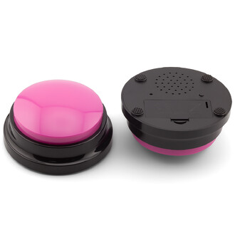 Голосовая интерактивная кнопка для собак с функцией записи 9х4,5 см 1 шт. Розовый