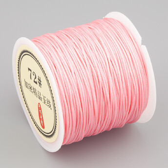 Шнур нейлоновый Шамбала 0,8 мм +-50 м Розовый светлый
