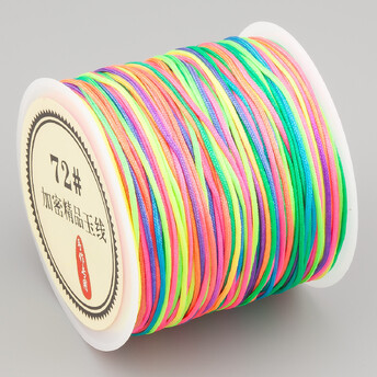 Шнур нейлоновый Шамбала 0,8 мм +-50 м Разноцветный