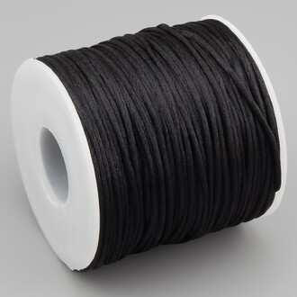 Шнур атласный Шамбала 1,5 мм +-70 м Черный