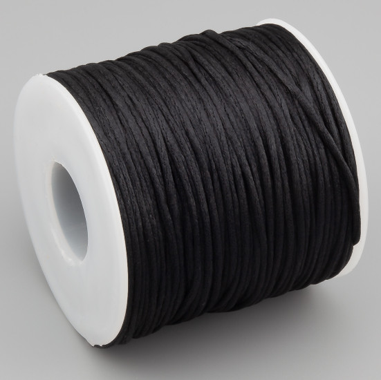 Шнур атласный Шамбала 1,5 мм +-70 м Черный