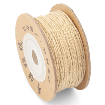 Шнур скрученный Милан 1 мм +-28 м Бежевый