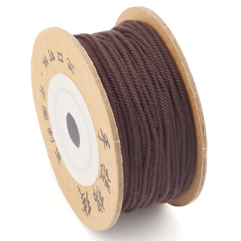 Шнур скрученный Милан 1 мм +-28 м Коричневый