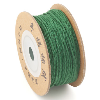 Шнур скрученный Милан 1 мм +-28 м Зеленый темный