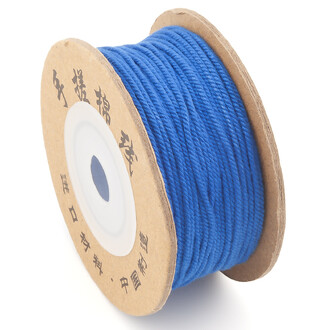 Шнур скрученный Милан 1 мм +-28 м Синий