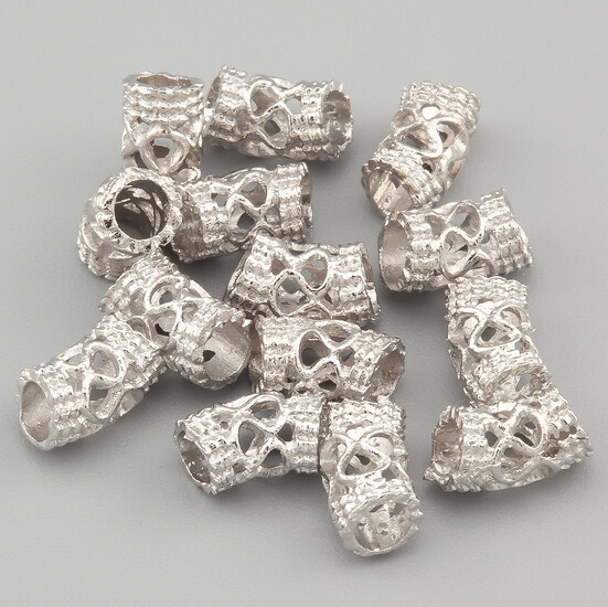 Проставка разделитель нержавеющая сталь 10х5,5 мм Ø 3,5 мм 5 шт. Платина