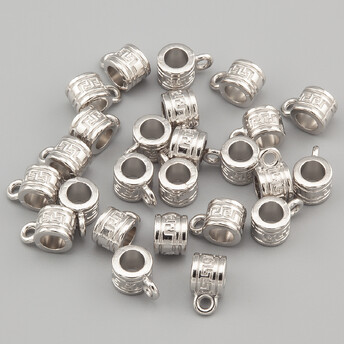 Бейл нержавеющая сталь 5х9 мм Ø 4 мм 5 шт. Платина