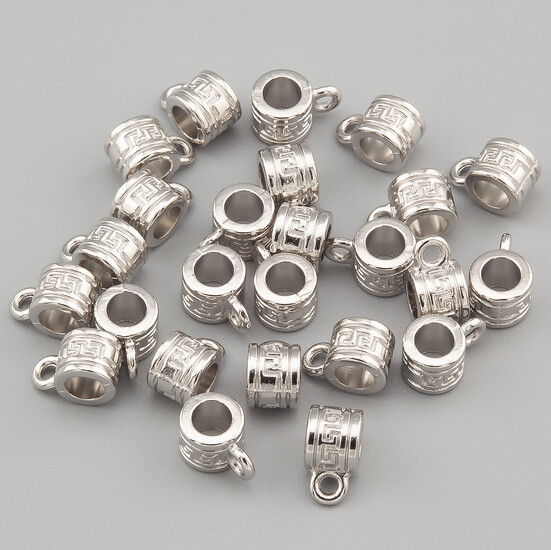 Бейл нержавеющая сталь 5х9 мм Ø 4 мм 5 шт. Платина