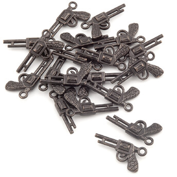 Подвеска Револьвер нержавеющая сталь 20х10 мм 5 шт. Черный