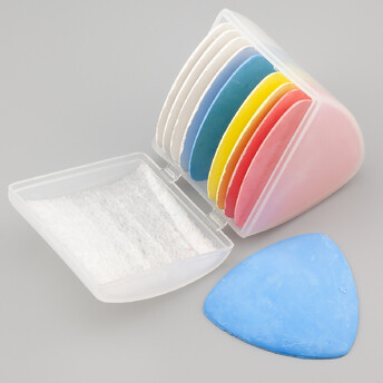 Мел раскроечный портновский для разметок 5х5х0,35 см 10 шт. Разноцветный