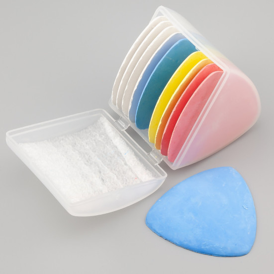 Мел раскроечный портновский для разметок 5х5х0,35 см 10 шт. Разноцветный