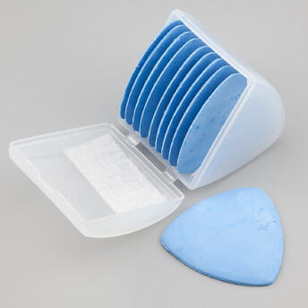 Мел раскроечный портновский для разметок 5х5х0,35 см 10 шт. Синий