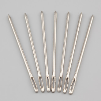 Игла тупая для кожи 2х59 мм ушко 16 мм 1 шт. Платина