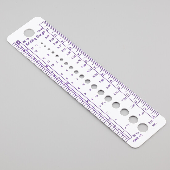 Линейка калибровочная №2-9 пластиковая на 14 см 1 шт. Белый