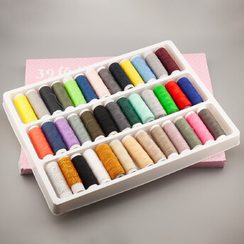 Набор швейных ниток 39 цветов 27,6х20,7 см +-160 г 1 шт.