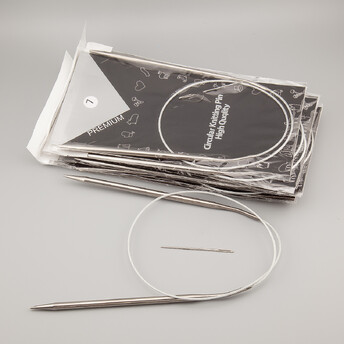 Набор спиц с иголками 11 размеров №6-16 длина +-65 см