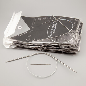 Набор спиц с иголками 11 размеров №6-16 длина +-43 см
