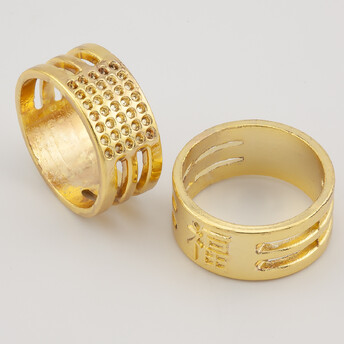 Кольцо инструмент для изготовления украшений 19х9 мм 1 шт. Золотистый