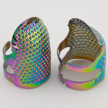 Наперсток для шитья регулируемый металлический 28х21 мм 1 шт. Разноцветный