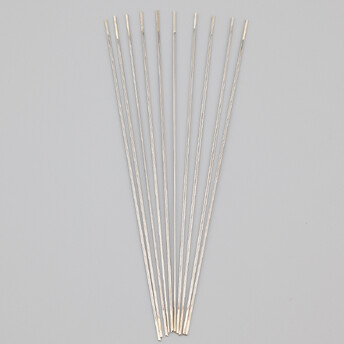 Иголка для бусин двойная 0,5х128 мм 1 шт. Платина