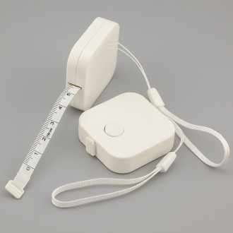 Метр мягкий в рулетке измерительная лента 150х0,7 см рулетка 4,4х4,4 см 1 шт. Белый