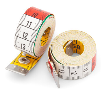 Метр мягкий на кнопке измерительная лента 150х1,8 см 1 шт. Разноцветный