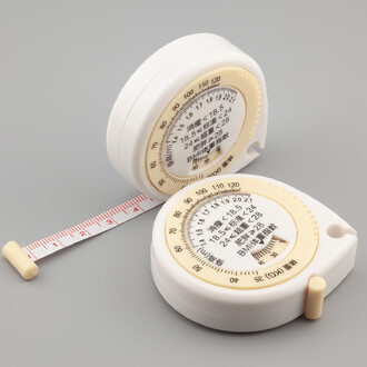 Метр мягкий обхвата в рулетке измерительная лента 150х0,7 см рулетка 5,3х6,2 см 1 шт. Белый