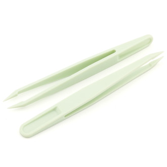 Пинцет пластиковый для рукоделия 11,7 см 1 шт. Оливковый