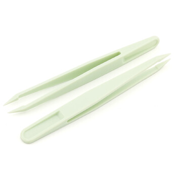 Пинцет пластиковый для рукоделия 11,7 см 1 шт. Оливковый