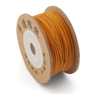 Шнур скрученный Милан 1 мм +-28 м Горчичный