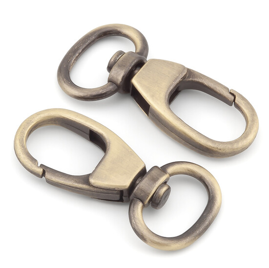 Карабин Омар 38х19 мм Ø 13 мм 1 шт. Античное золото