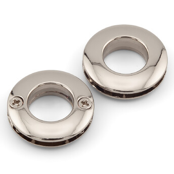 Люверс круглый на 2 винтах 21х5,8 мм Ø 10 мм 1 шт. Платина