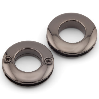 Люверс круглый на 2 винтах 21х5,8 мм Ø 10 мм 1 шт. Черный Никель