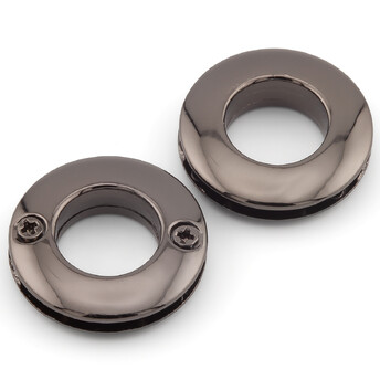 Люверс круглый на 2 винтах 21х5,8 мм Ø 10 мм 1 шт. Черный Никель