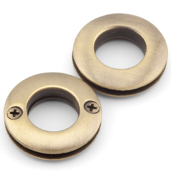 Люверс круглый на 2 винтах 21х5,8 мм Ø 10 мм 1 шт. Античное Золото