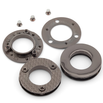 Люверс круглый на 3 винтах 30х5 мм Ø 15,7 мм 1 шт. Черный Никель