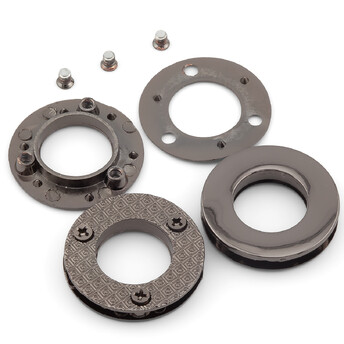 Люверс круглый на 3 винтах 30х5 мм Ø 15,7 мм 1 шт. Черный Никель