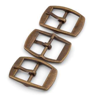 Пряжка прямоугольная Ø 22х19х4,5 мм 1 шт. Бронза