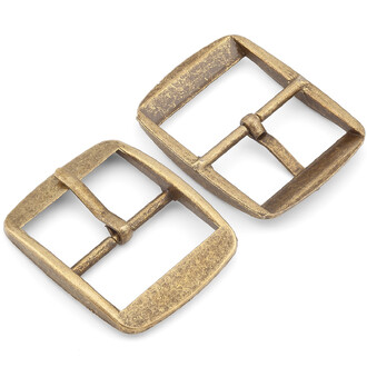 Пряжка прямоугольная Ø 33х31х6,5 мм 1 шт. Бронза