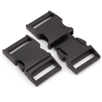 Фастекс замок металлический 39х26х10 мм Ø 20 мм 1 шт. Черный