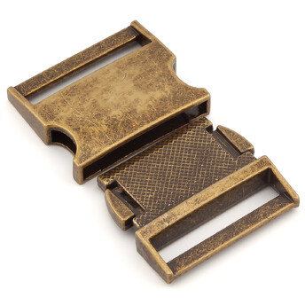 Фастекс замок металлический 50х30х10 мм Ø 25 мм 1 шт. Бронза